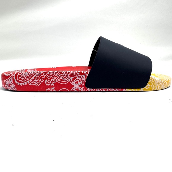 Polo Ralph Lauren Color-Block PAISLEY BANDANA BIG PONY Pool Slides main image 14